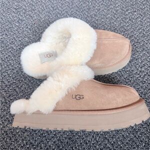 $115 UGG Women's Disquette - The Ugg Platform Slipper in Sand 8